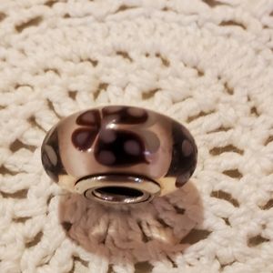 Pandora murano butterfly kiss purple bead excellent used condition.